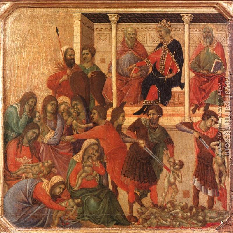 Duccio Di Buoninsegna : Slaughter of the Innocents
